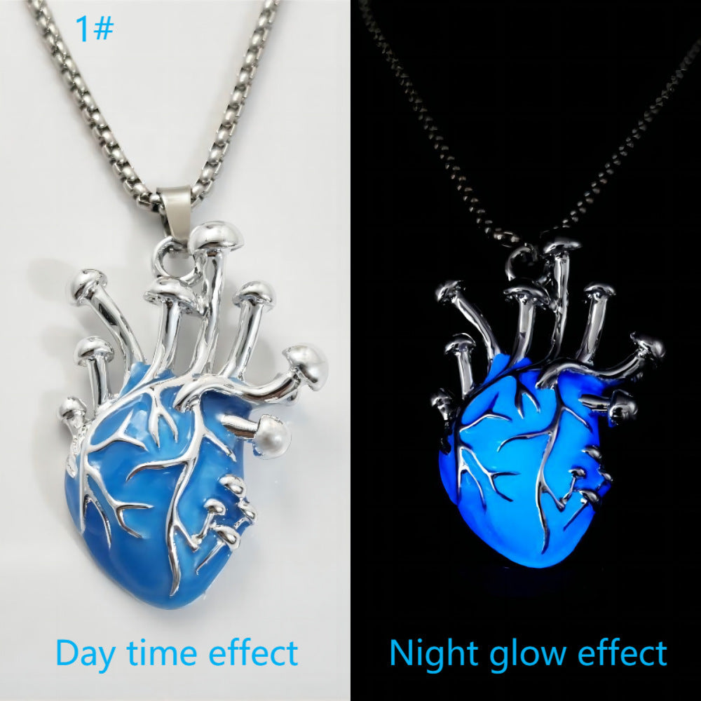 Luminous Heart Pendant Necklace