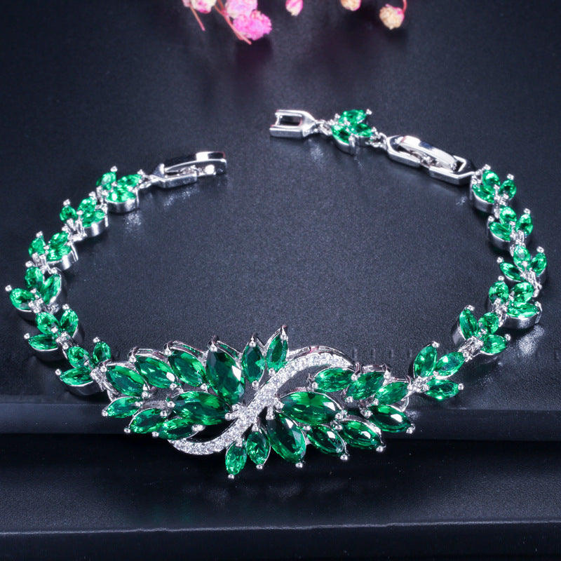 Women's Bingling Flower Zircon Bracelet