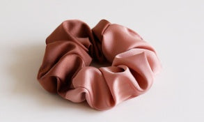 Colorblock satin hair tie