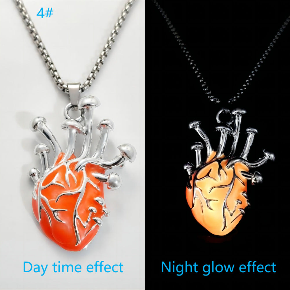 Luminous Heart Pendant Necklace