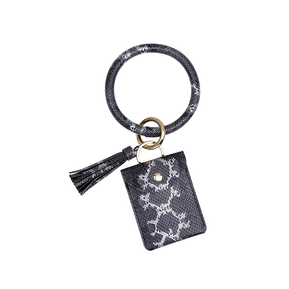 PU Wrist Bracelet Key chain Pendant