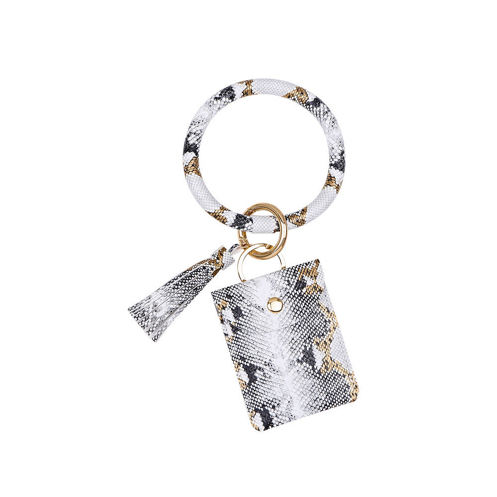 PU Wrist Bracelet Key chain Pendant