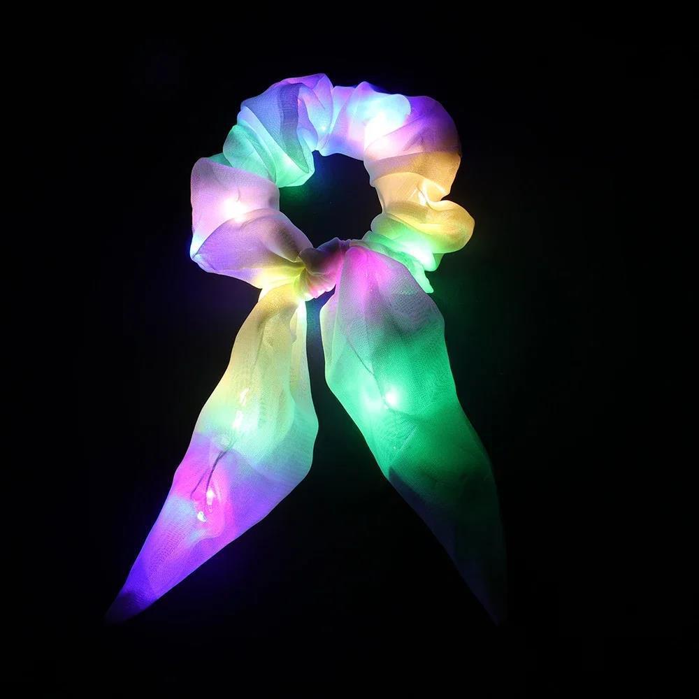 LED Luminous Hair Band Tight Scrunchies