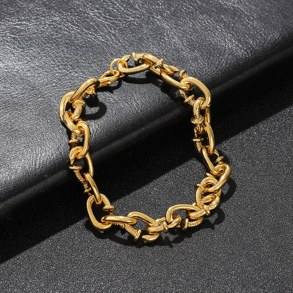 Screw Cuban Link Bracelet