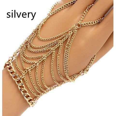 Electroplated Alloy Tassel Bracelet