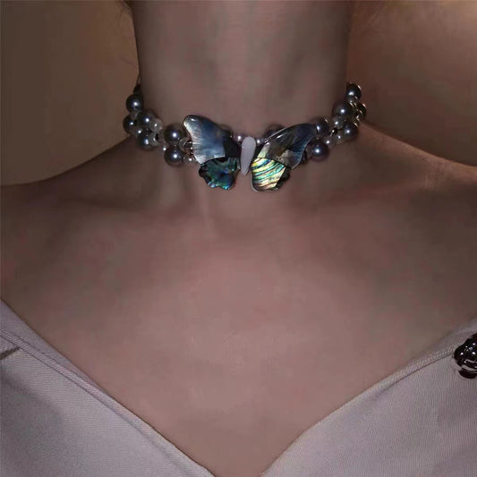 Butterfly Collar With Rivets