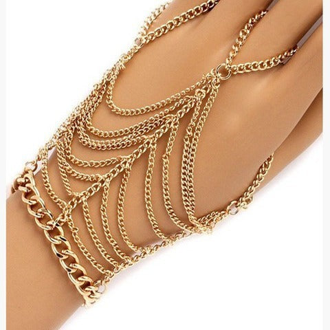 Electroplated Alloy Tassel Bracelet