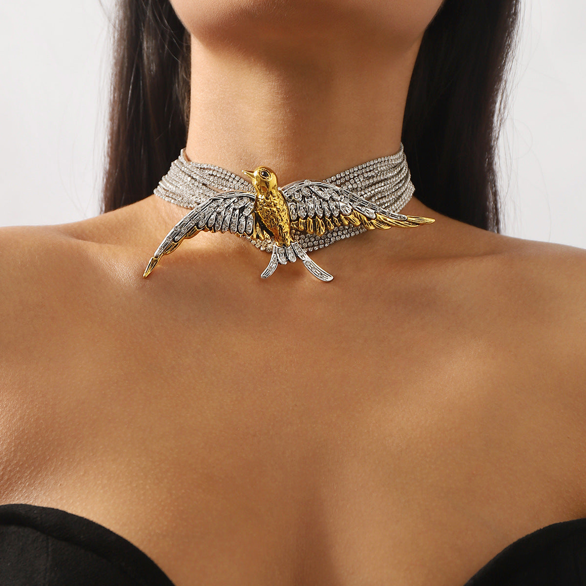 Fashionable Bird Swallow Multi-layer Necklace