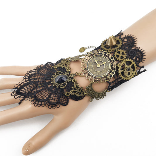 Ladies Gear Clock Steam Engine Bracelet