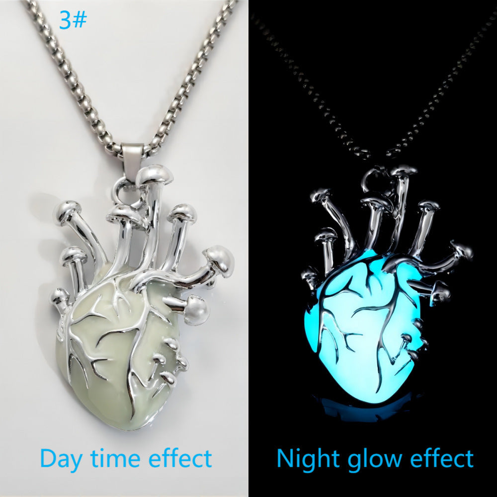 Luminous Heart Pendant Necklace