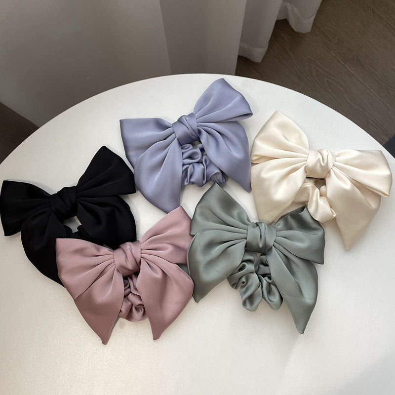 Women's French Cream Texture Bow Hair Accessories