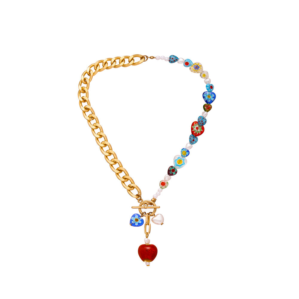 Colorful Chain Popular Clavicle Chain Pendant Necklace