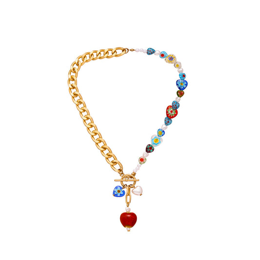 Colorful Chain Popular Clavicle Chain Pendant Necklace