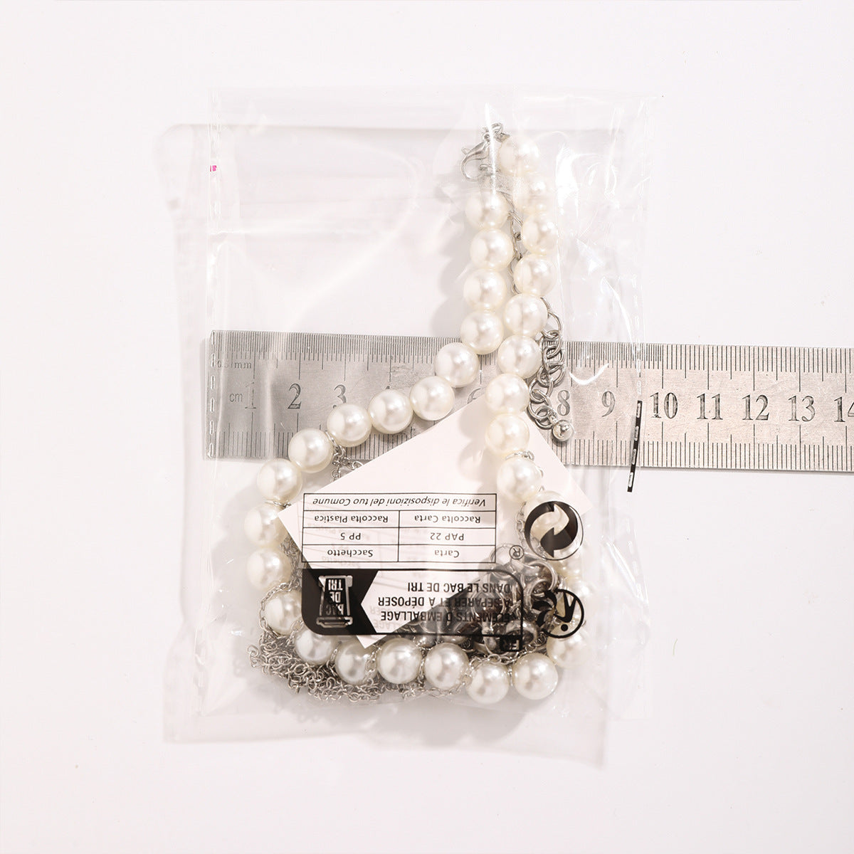 Pearl Tassel Fun Design Double-layer Retro Necklace