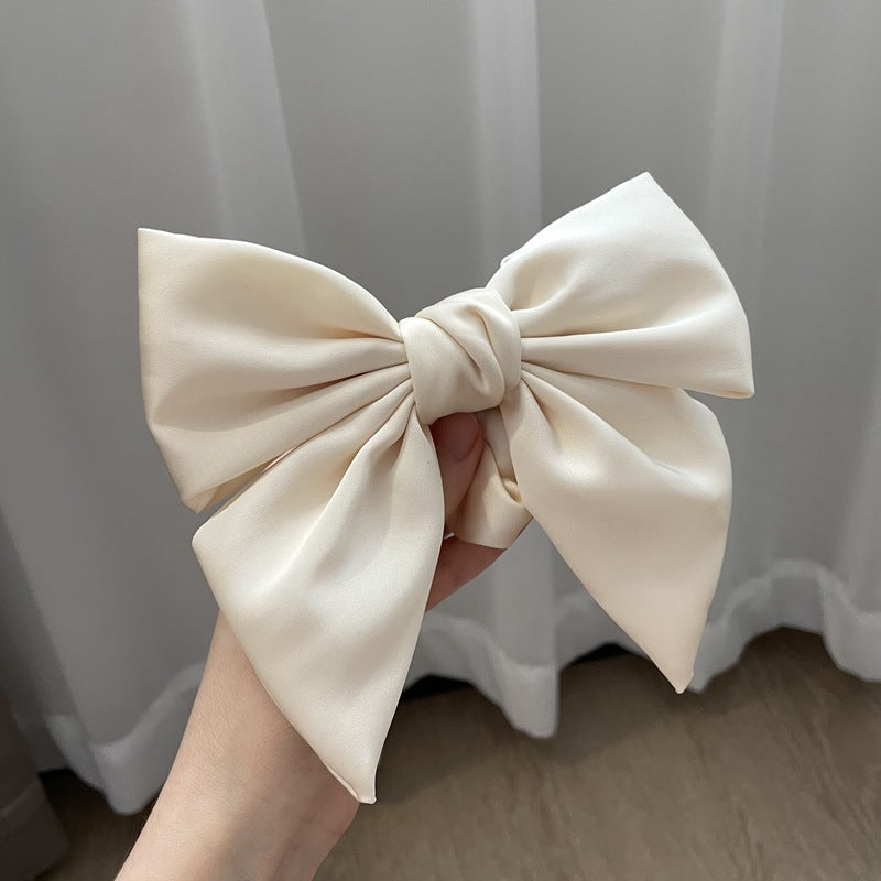 Women's French Cream Texture Bow Hair Accessories