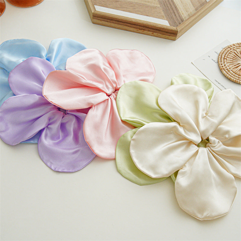 Large Size Flower Scrunchie