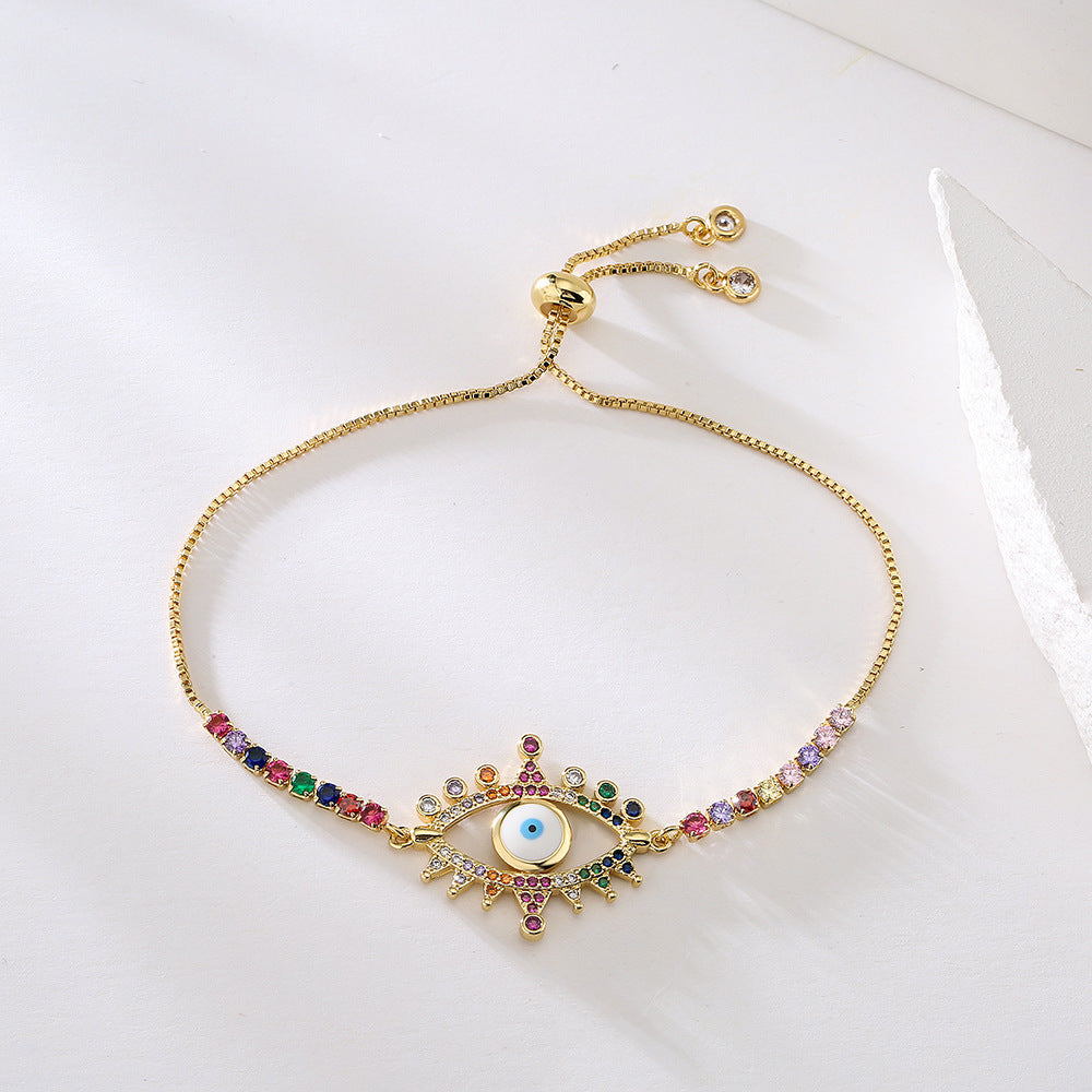 Female Copper Plated Mixed Color Bracelet