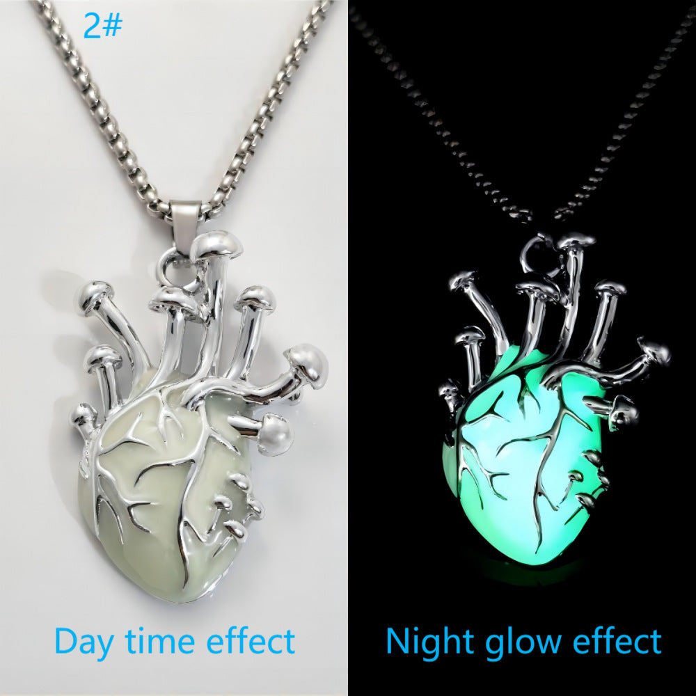 Luminous Heart Pendant Necklace