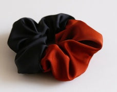 Colorblock satin hair tie