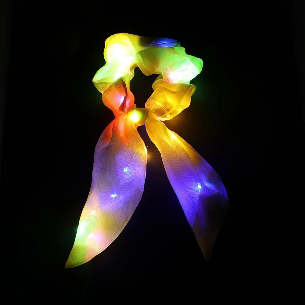 LED Luminous Hair Band Tight Scrunchies