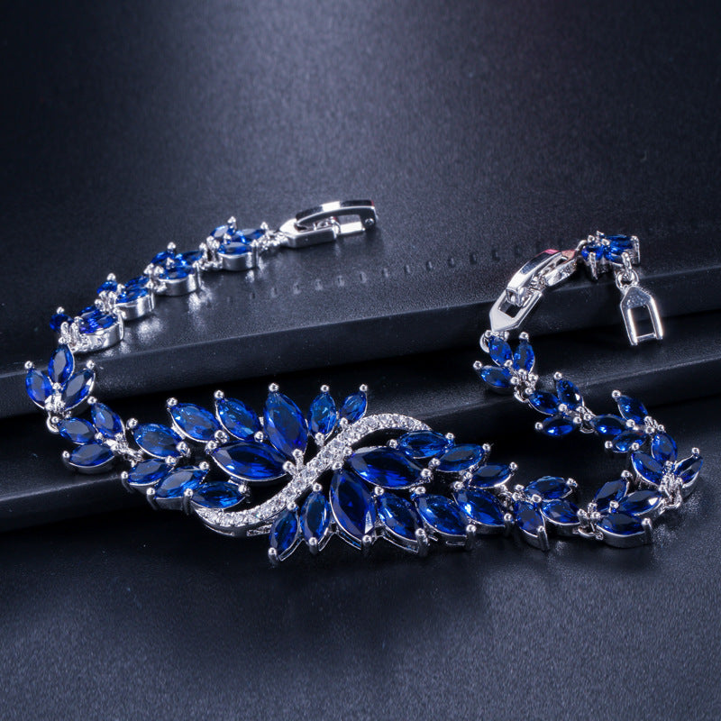 Women's Bingling Flower Zircon Bracelet