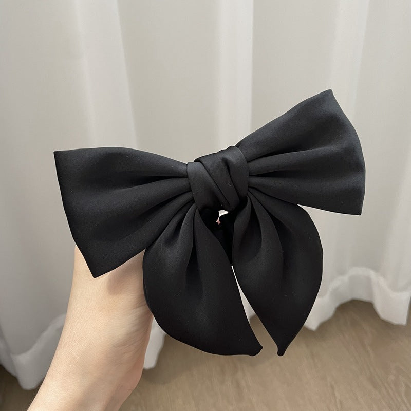 Women's French Cream Texture Bow Hair Accessories