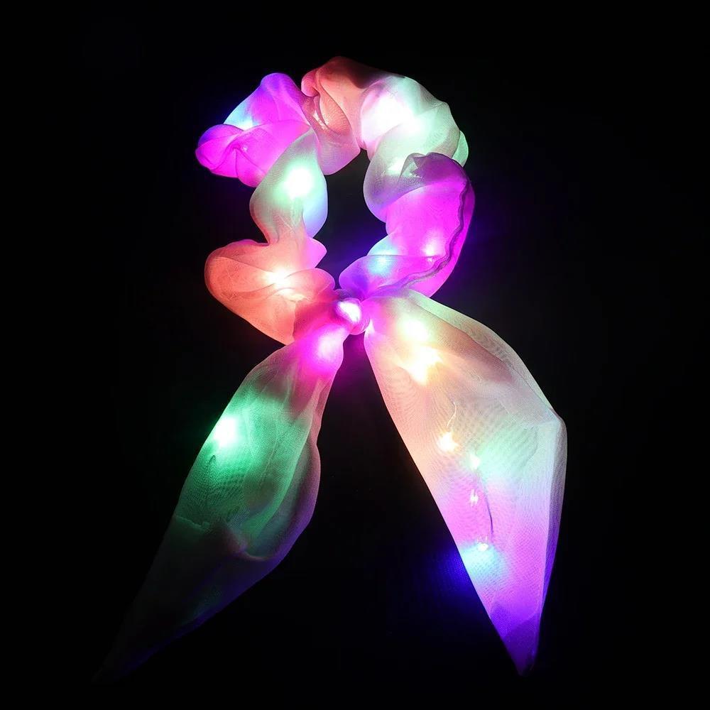 LED Luminous Hair Band Tight Scrunchies