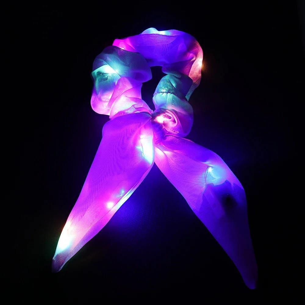 LED Luminous Hair Band Tight Scrunchies