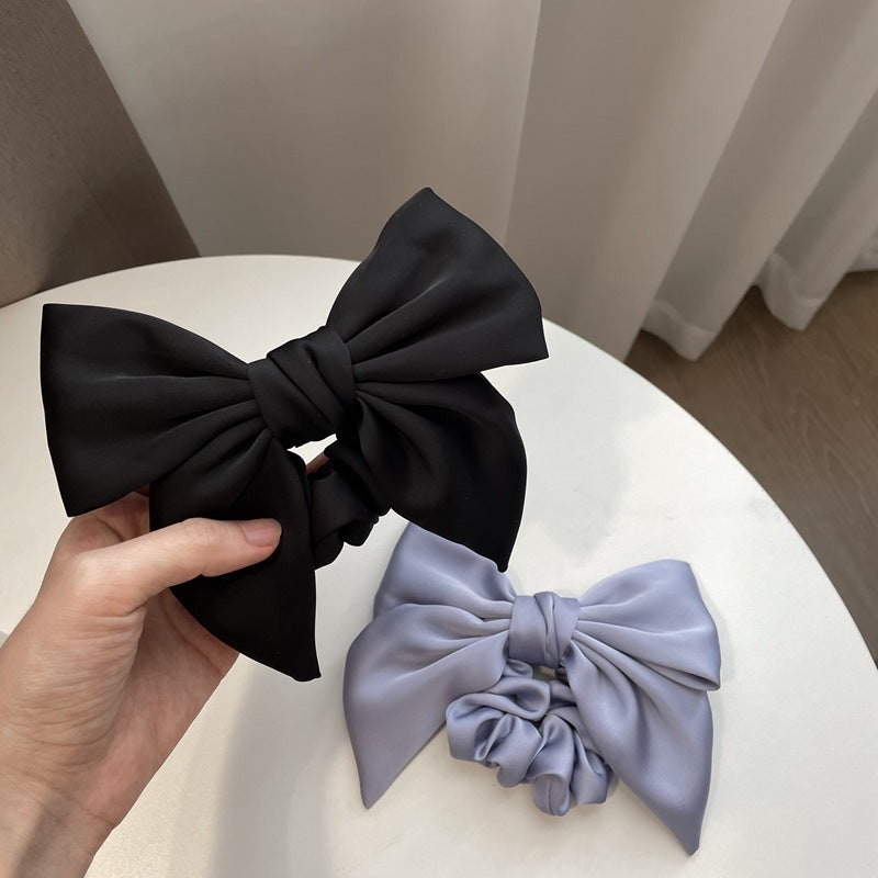 Women's French Cream Texture Bow Hair Accessories