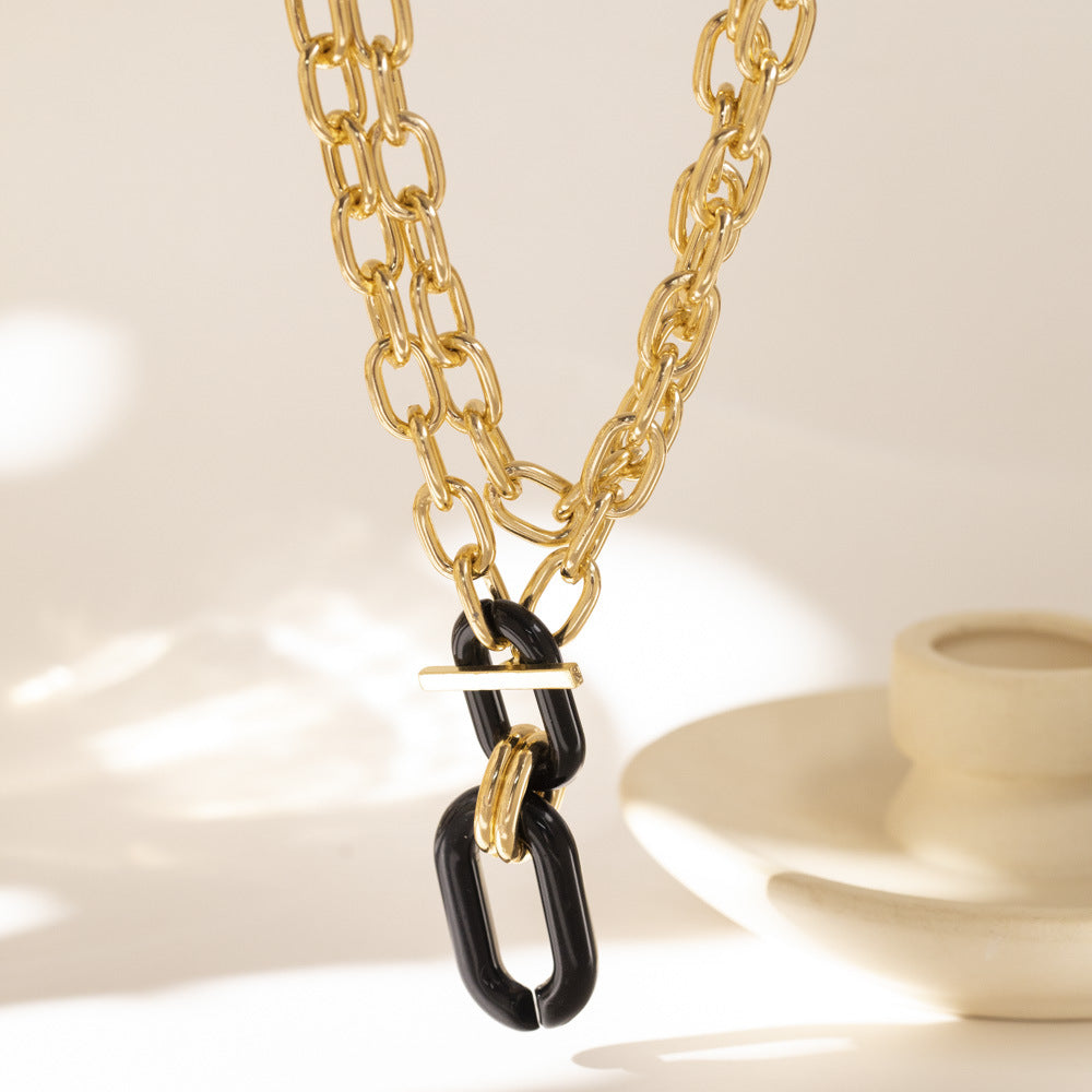 Minimalist Creative Large Pendant Multi-layer Necklace