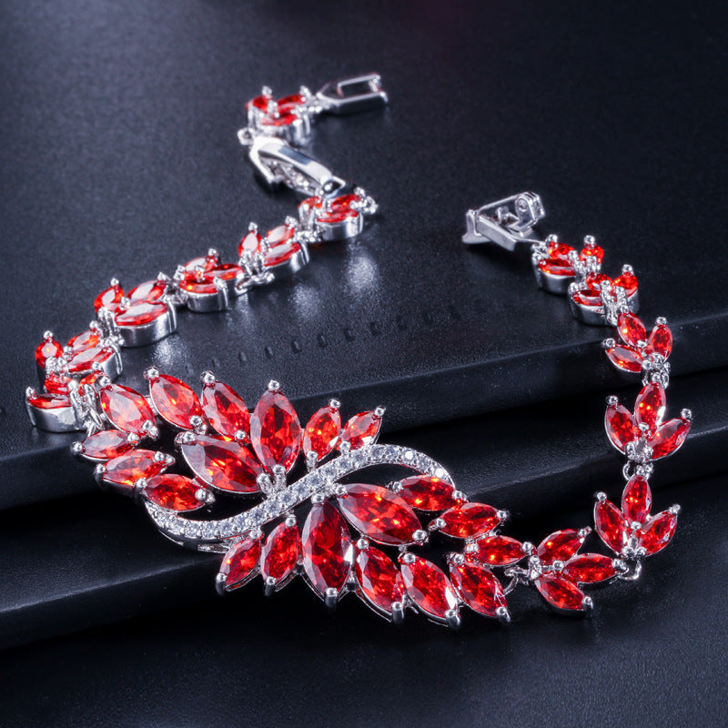 Women's Bingling Flower Zircon Bracelet