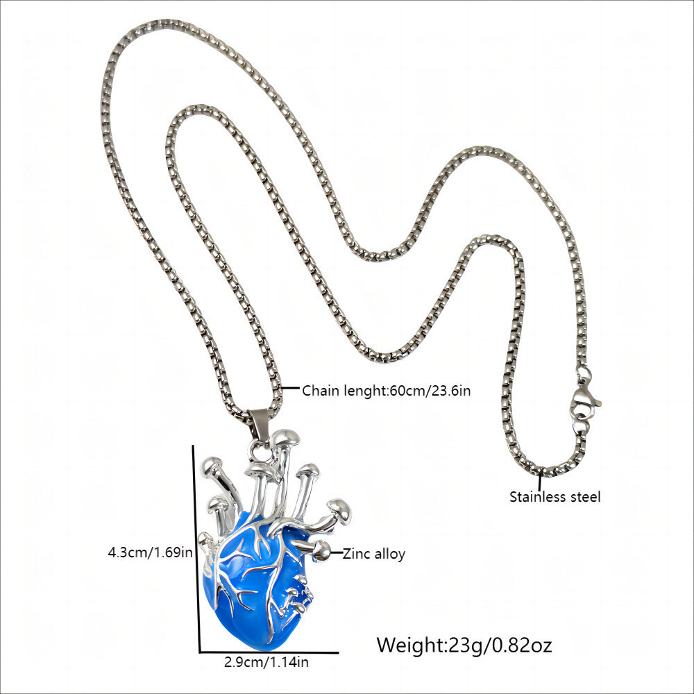 Luminous Heart Pendant Necklace