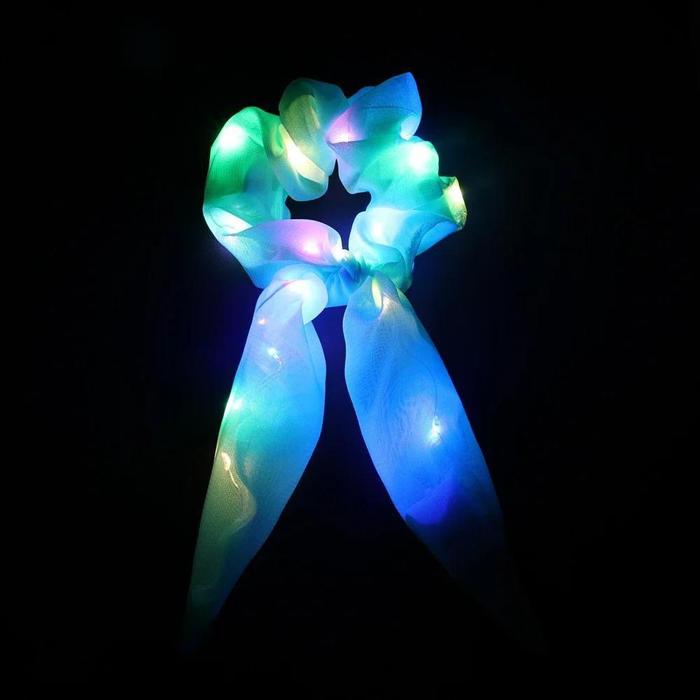 LED Luminous Hair Band Tight Scrunchies