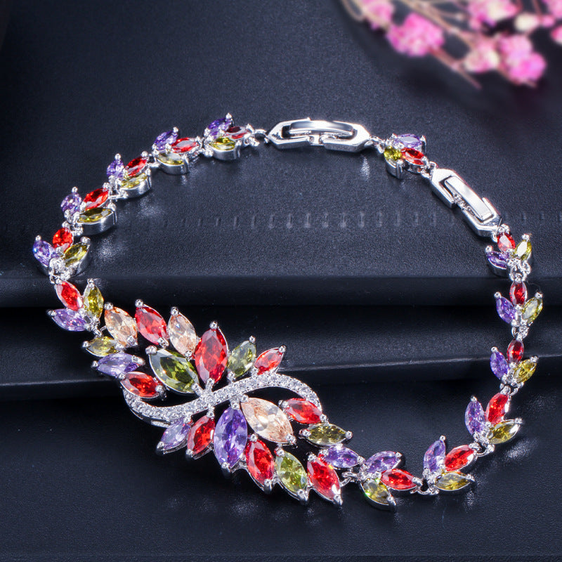 Women's Bingling Flower Zircon Bracelet