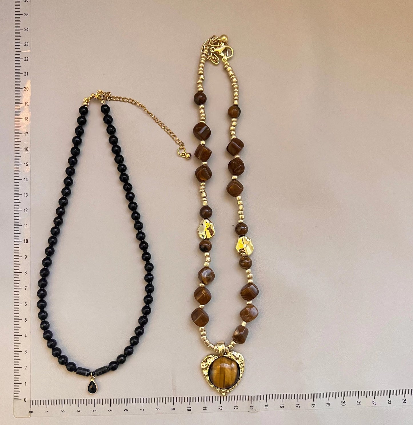 Madrid Holiday Natural Stone Tiger Eye Necklace