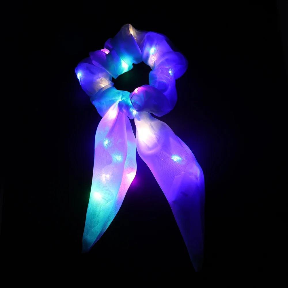 LED Luminous Hair Band Tight Scrunchies