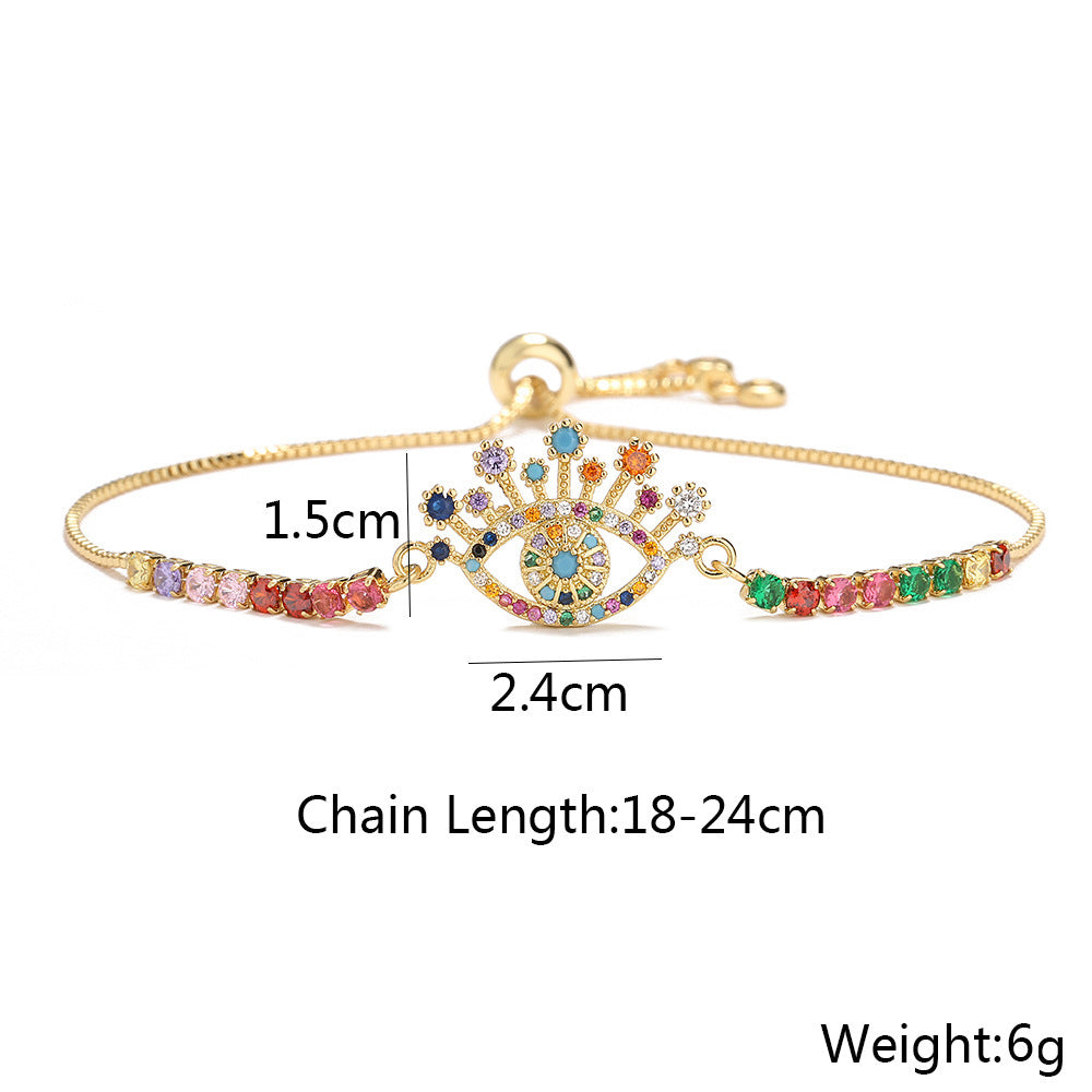 Female Copper Plated Mixed Color Bracelet