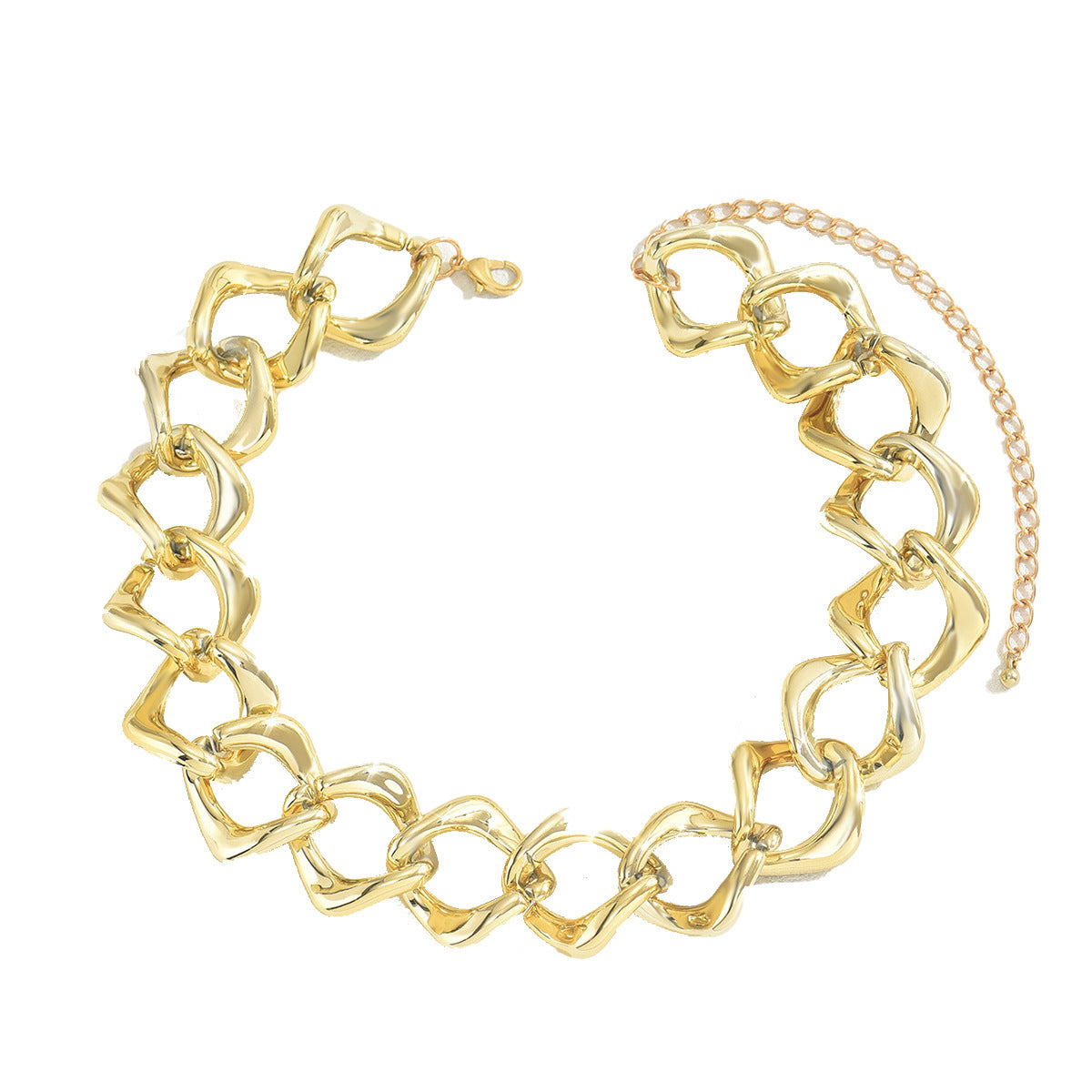 Chain 18K Gold Plated Exaggerated Long